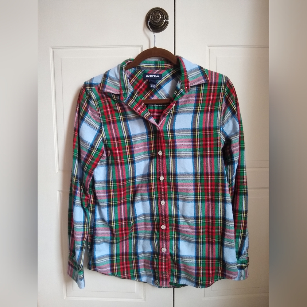 Lands End Flannel Shirt